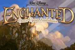 Enchanted Once Upon Andalasia title screen for GameBoy Advance